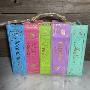 NWT Disney Loungefly Princess Books Vol 2 Crossbody Bag